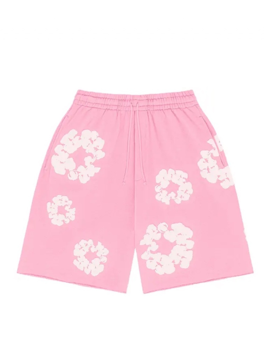 NEW Denim Tears Cotton Wreath Pink Shorts Sz M